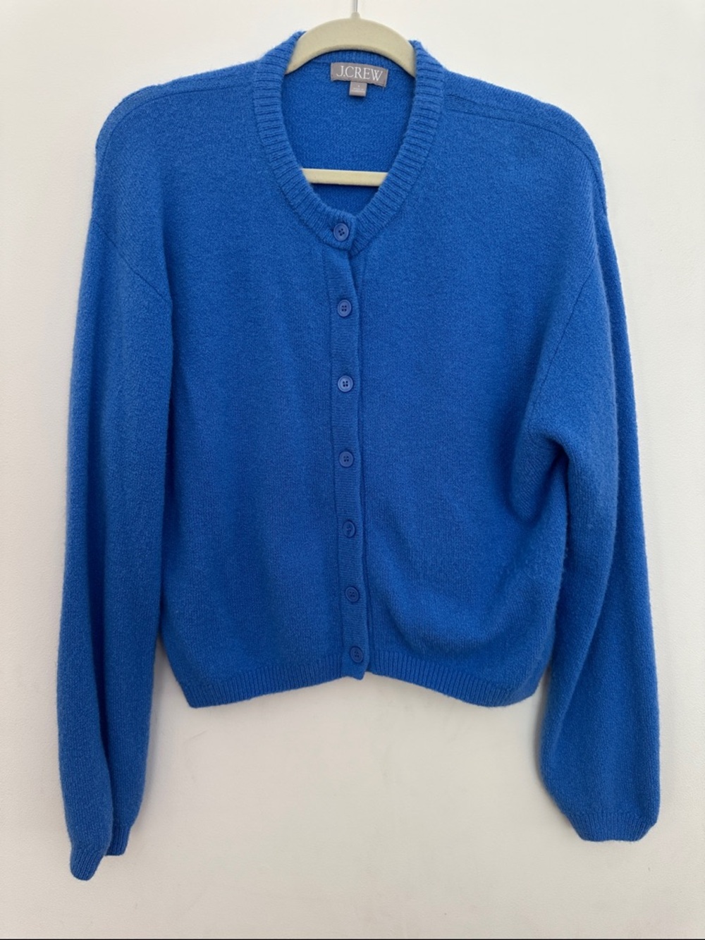 J. Crew Blue Button-Up Cardigan